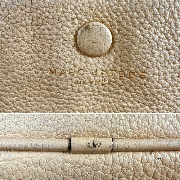 Marc Jacobs Hobo Empire City Buff Pebbled Leather Shoulder Bag, Large, Beige - Picture 10 of 12